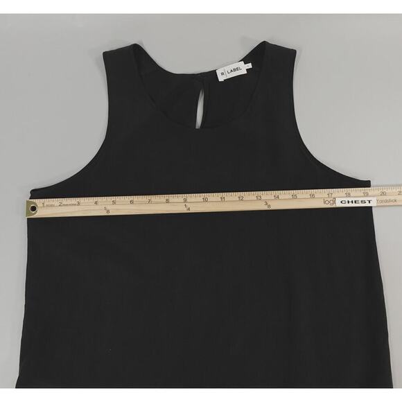 The Reset R-LABEL Silk Tank Top Womens Small Black Lagenlook Minimalist - Picture 11 of 13